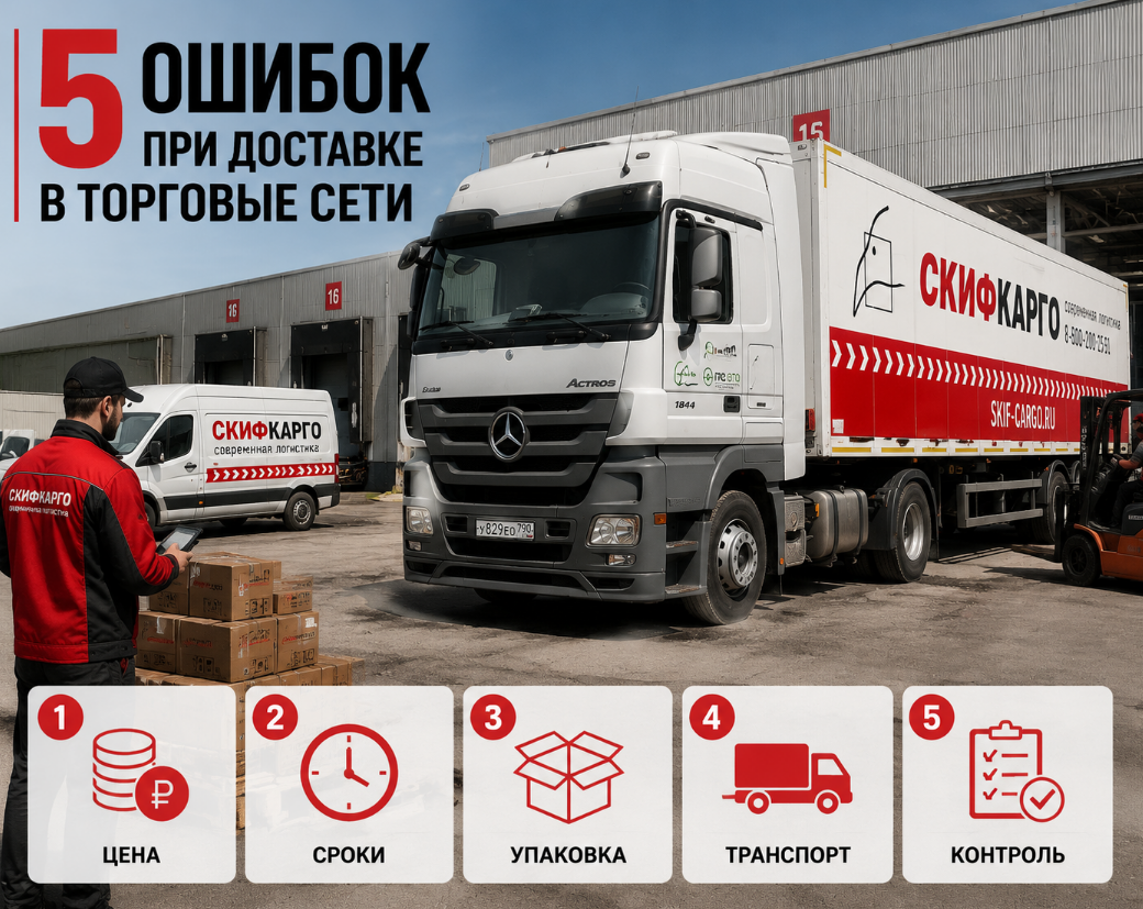 5 ошибок при доставке в торговые сети